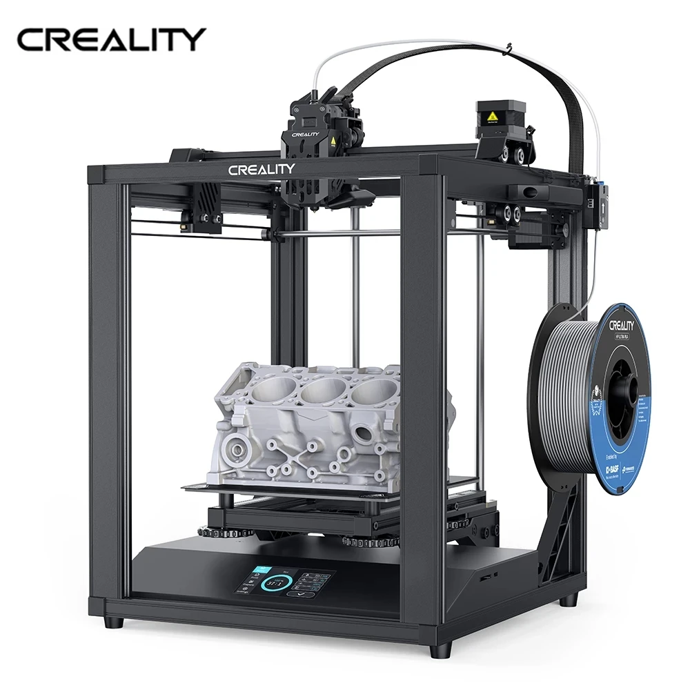 Creality Ender 5 S1 FDM 3D 프린터 안정적인 큐브 프레임 스프라이트 듀얼 기어 직접 압출기 CR 터치 자동 레벨링 터치 스크린 UI 