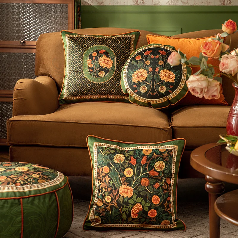 Flower Luxury Velvet Pillow Cover 18x18 Inch Decorative Cushion