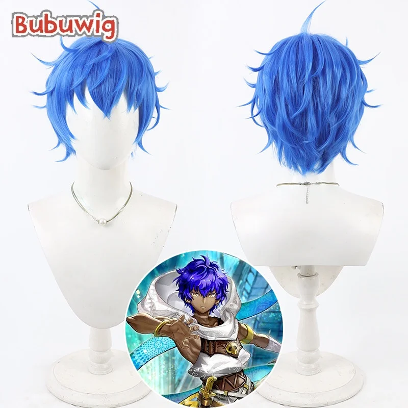 Bubuwig 합성 머리카락 샤이닝 스타의 하산 코스프레 가발 Fate/Grand..