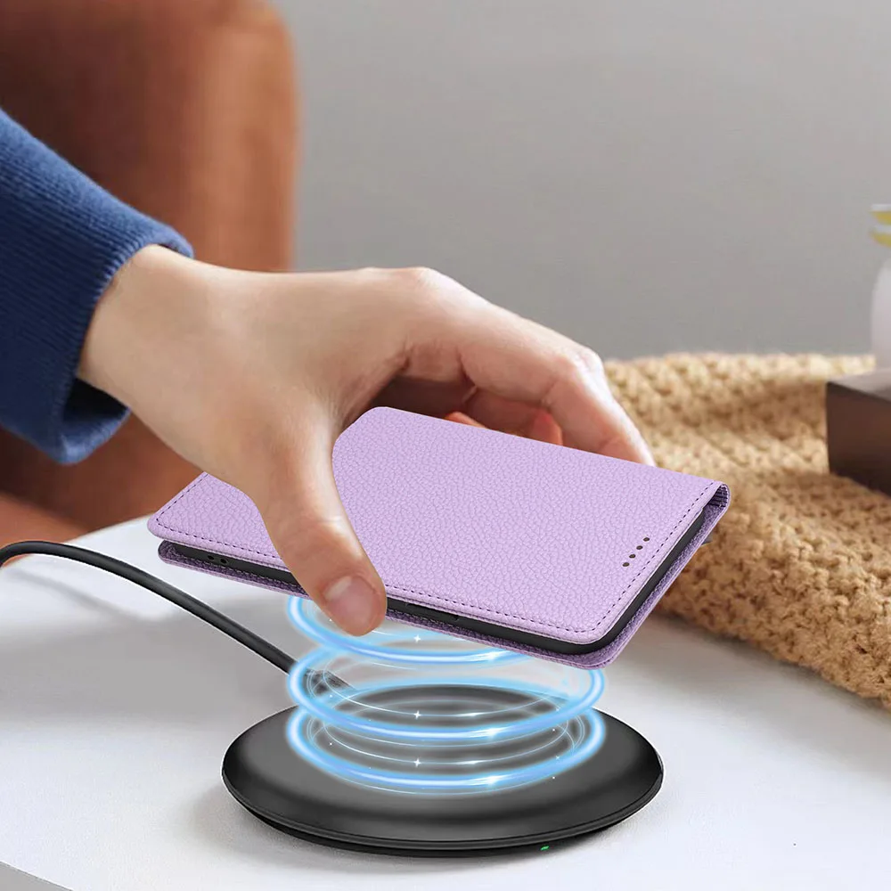 Leather Flip Wallet Case - Elegant Phone Cover and Card Holder