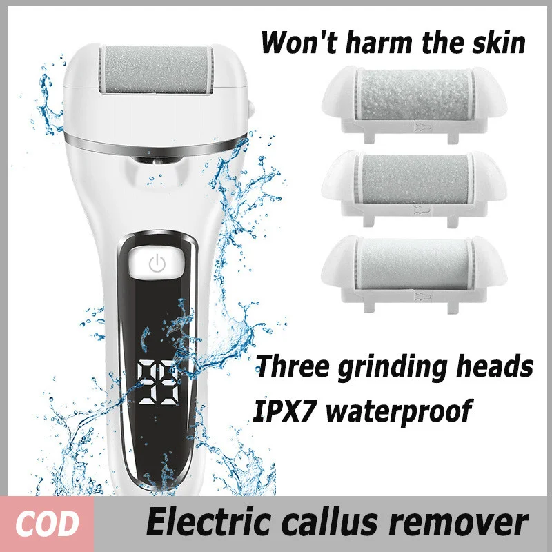 Portable Electric Foot Heel Care Tool Tool Feet Heels Skin Remover Cuticle File Set USB Pedicure For Men Women_voghion.com