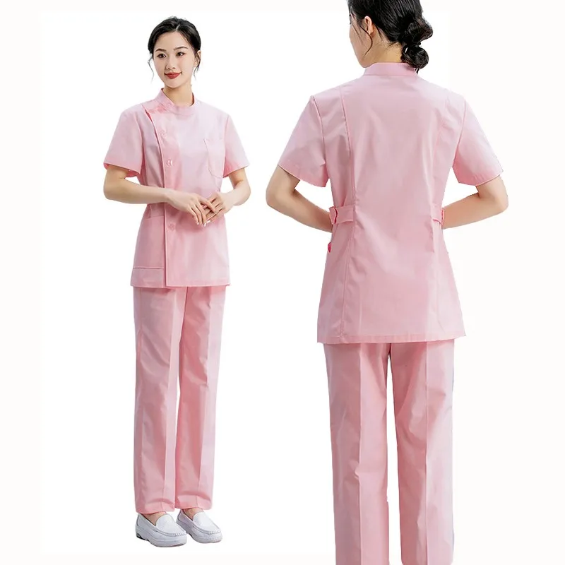 

New 2024 Quick-Dry Sport Medical Scrub Set Performance Stretcg and Comfortable - Top and Pant Doctor Nurse Outfit Scrubs Uniform