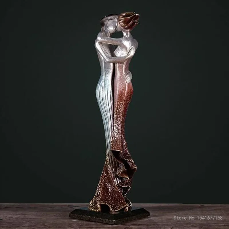 Artistic Sculpture TV Cabinet Decoration Decorative Light Ornaments Vertical High TV Cabinet Wine Cabinet Decor Height 59cm, 1Pc