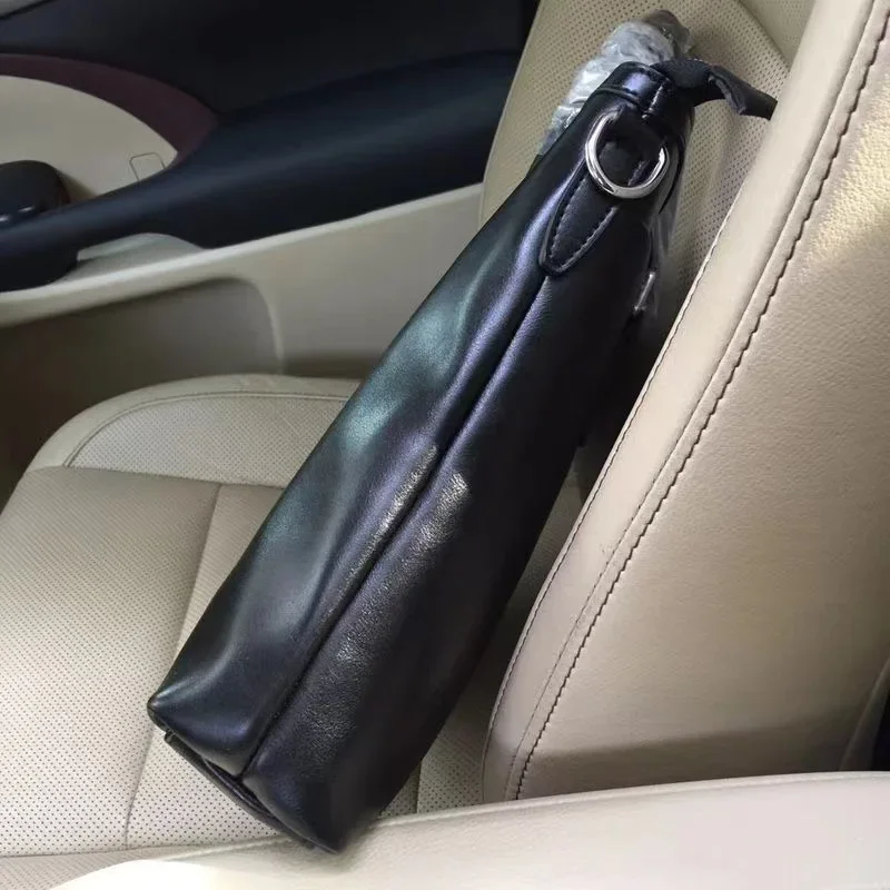 Luxury Bal Brand Briefcase Bag Fashion Striped Design Business Causal Men Real Leather Handbag Large Capacity Computer Handbag