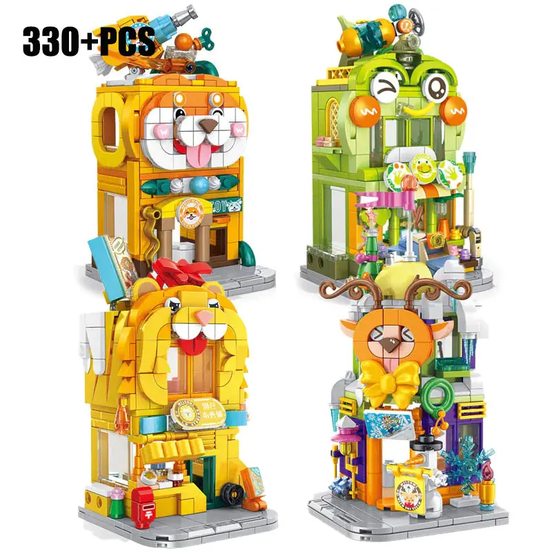 

New City House Idea Series Toy Shop Grocery Store Toys Bricks MOC Building Blocks Model Birthday Gifts Children Kids Friends