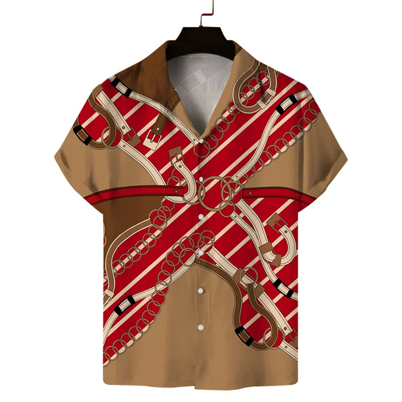 thumbnail image 1 of Camisas de verano 2024 para hombre, camisas casuales frescas con estampado de leopardo 3D para playa, camisas de manga corta con solapa, blusas de calle, ropa para hombre y mujer, 1 of 5