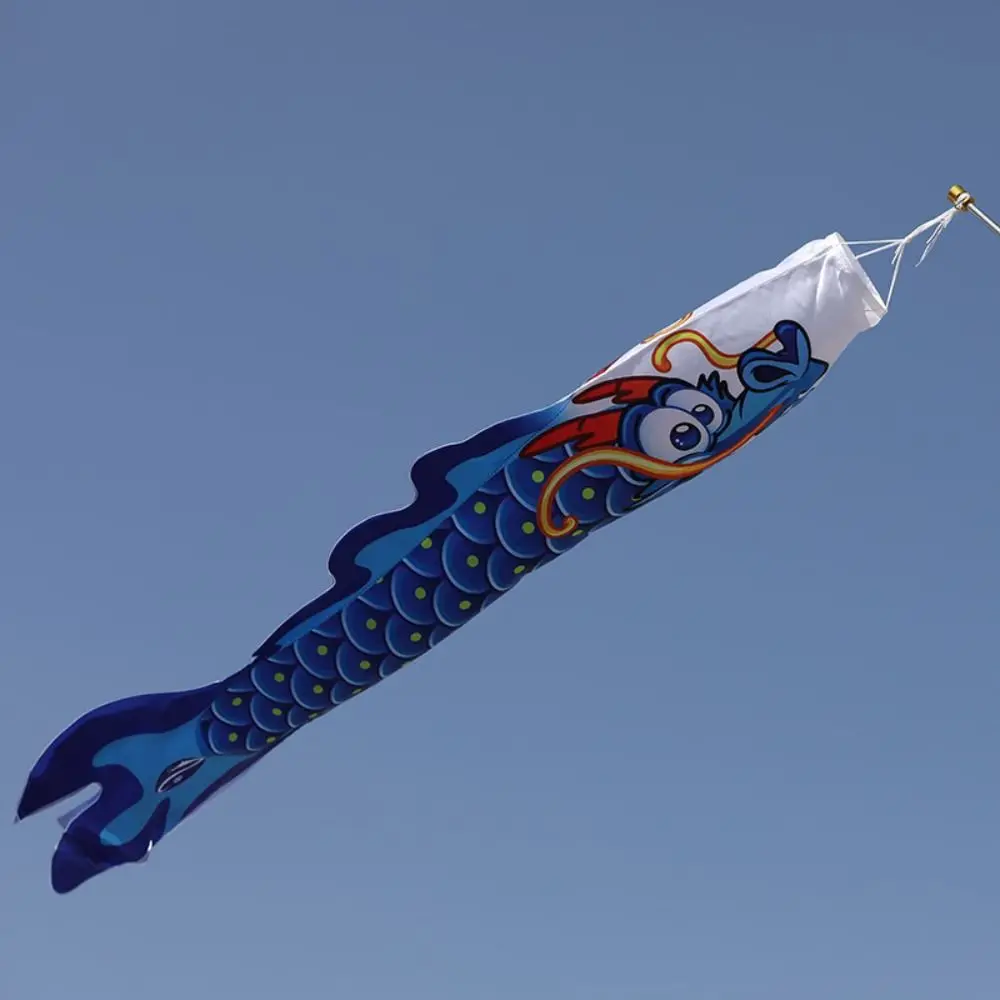 Area Layout Durable Japanese Carp Flags Chinese Dragon Flags Hanging Fish Dragon Wind Flag Fish Flag Wind Sock