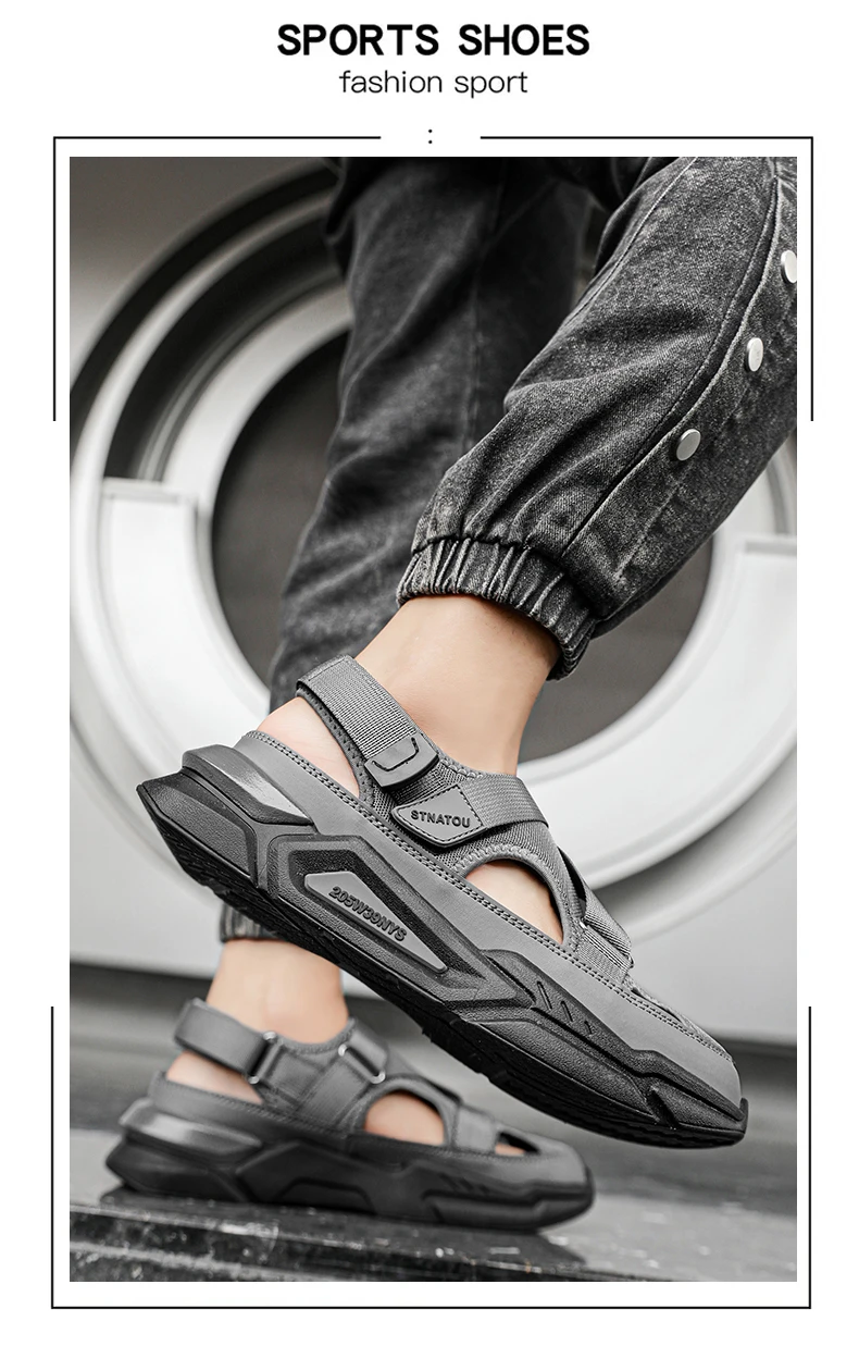 Summer Casual Leather Outdoor Non-slip Sandals