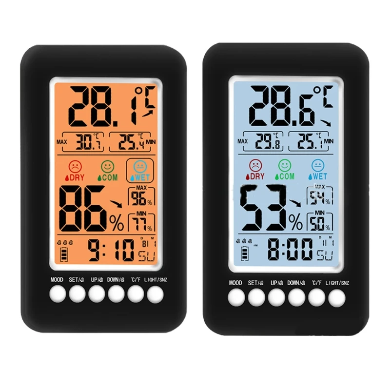 

Multifunctional Temperature & Humidity Meter Min Record Alarm Clock