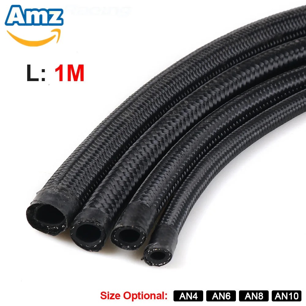 

Factory Direct Supply of Automotive Modification Black Nylon External Braided CPE Oil Cooler Hose High Pressure