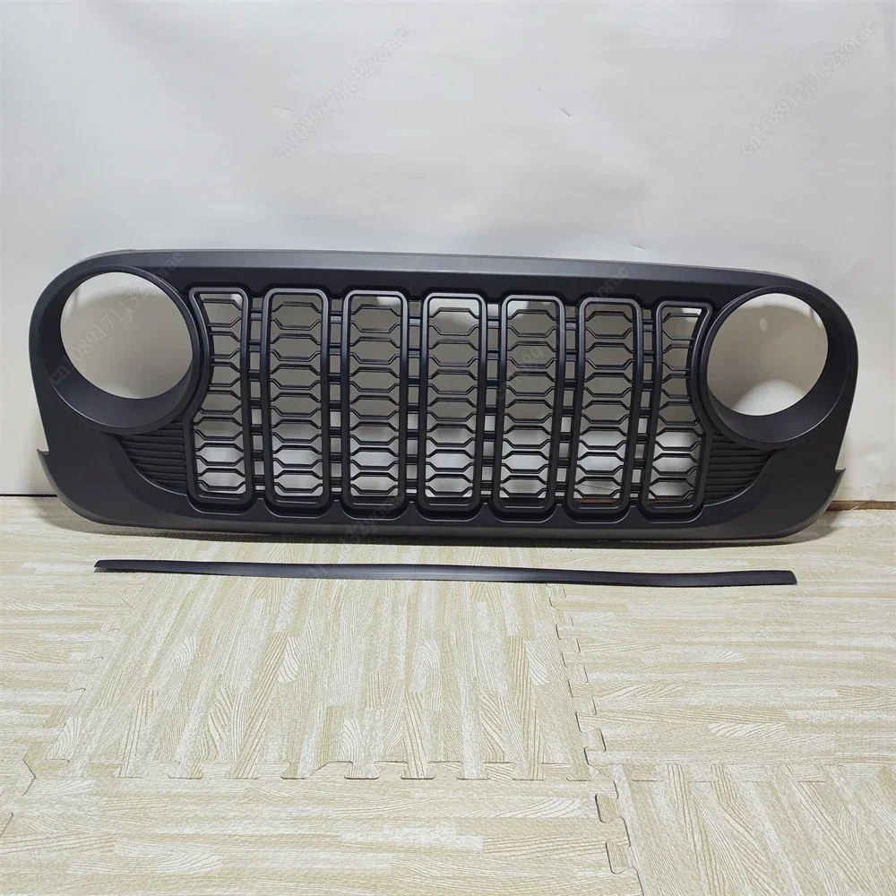 Front Grill Bumper Mesh Grille Jeep Wrangler JK/JKU 2007-2017 Upgrade To JL
