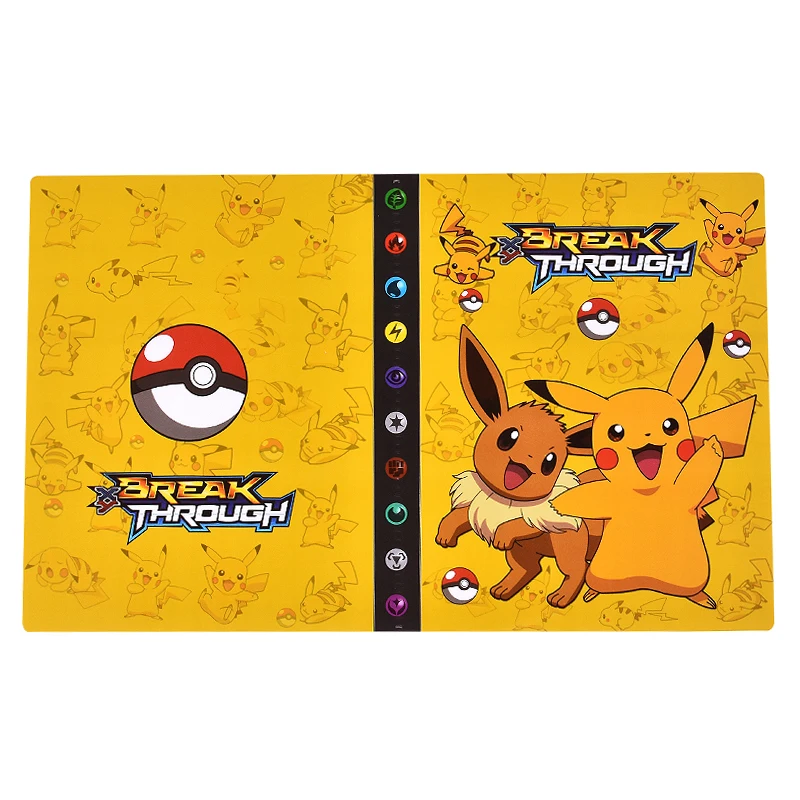 4 Pocket 240 Card Pokemon Album Collector Book Holder Binder Anime