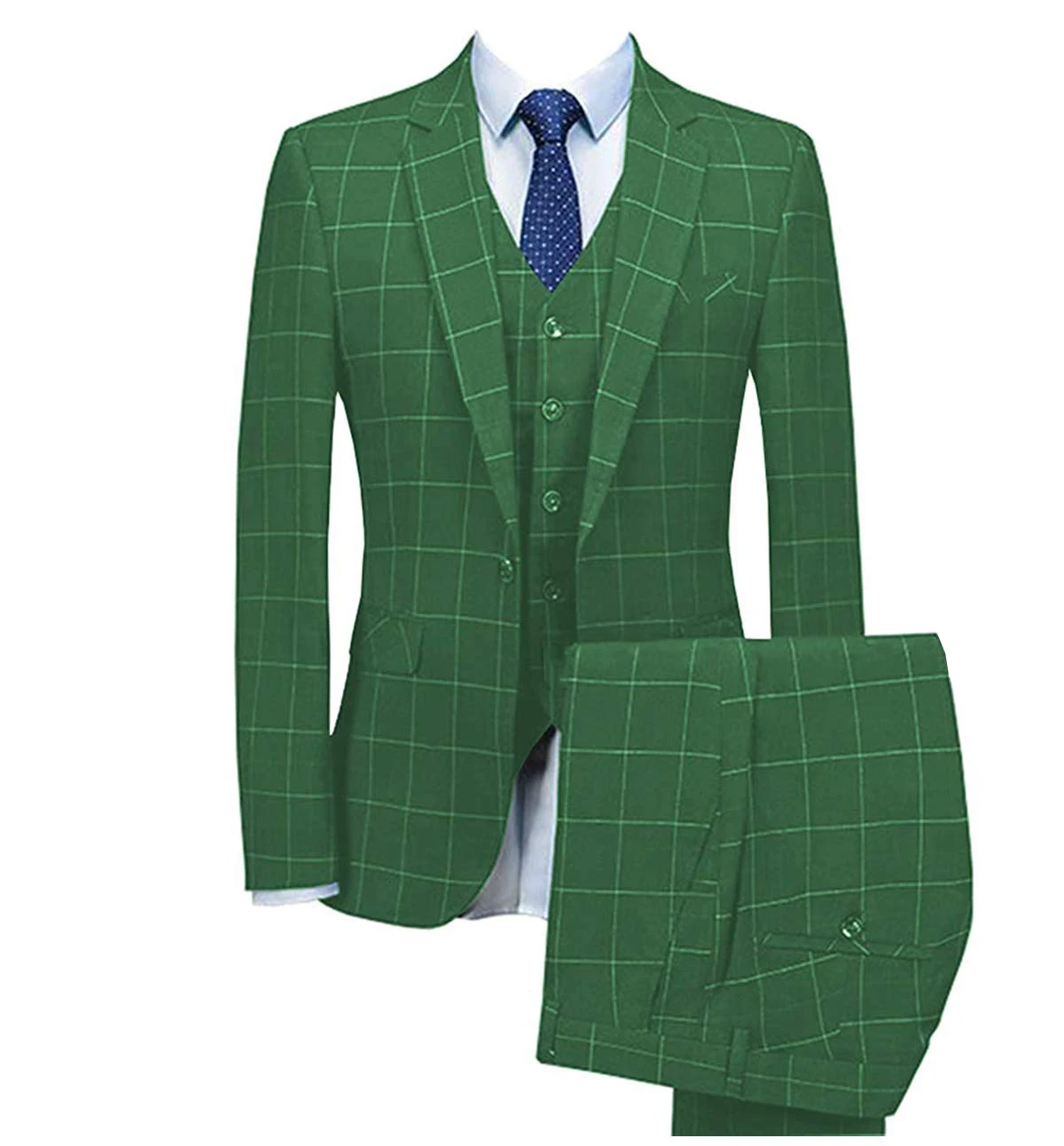 Men's Checked Three Pieces Tuxedos Formal Leisure One Button Notch Lapel Suit Groom Business Tuxedos men suits wedding prom sui