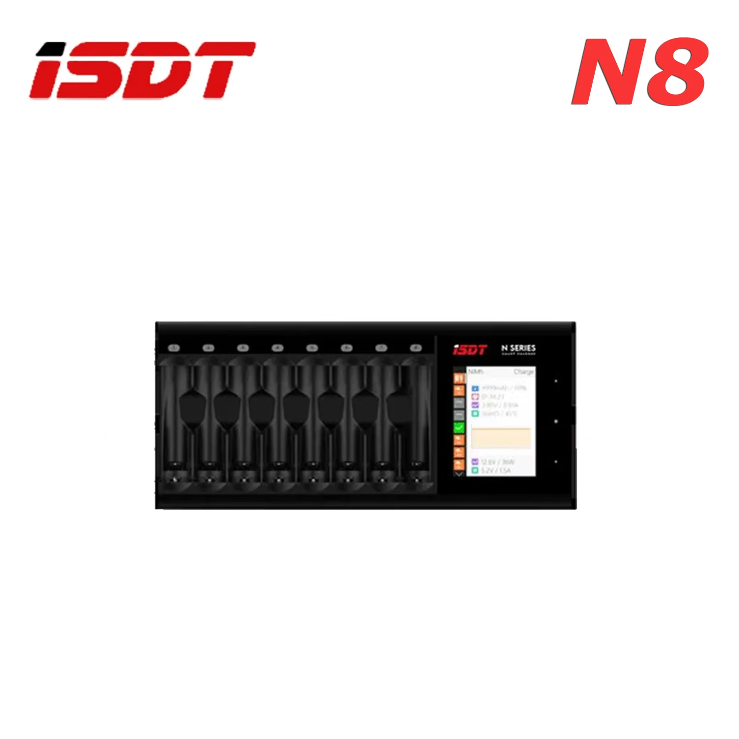 ISDT N8 18 Вт/N16 36 Вт/N24 48 Вт 5-12 В AA AAA Зарядное устройство DC Smart Зарядное устройство для Li-lon LiHv Ni-MH Ni-Cd LiFePO4 аккумулятора thumbnail 5