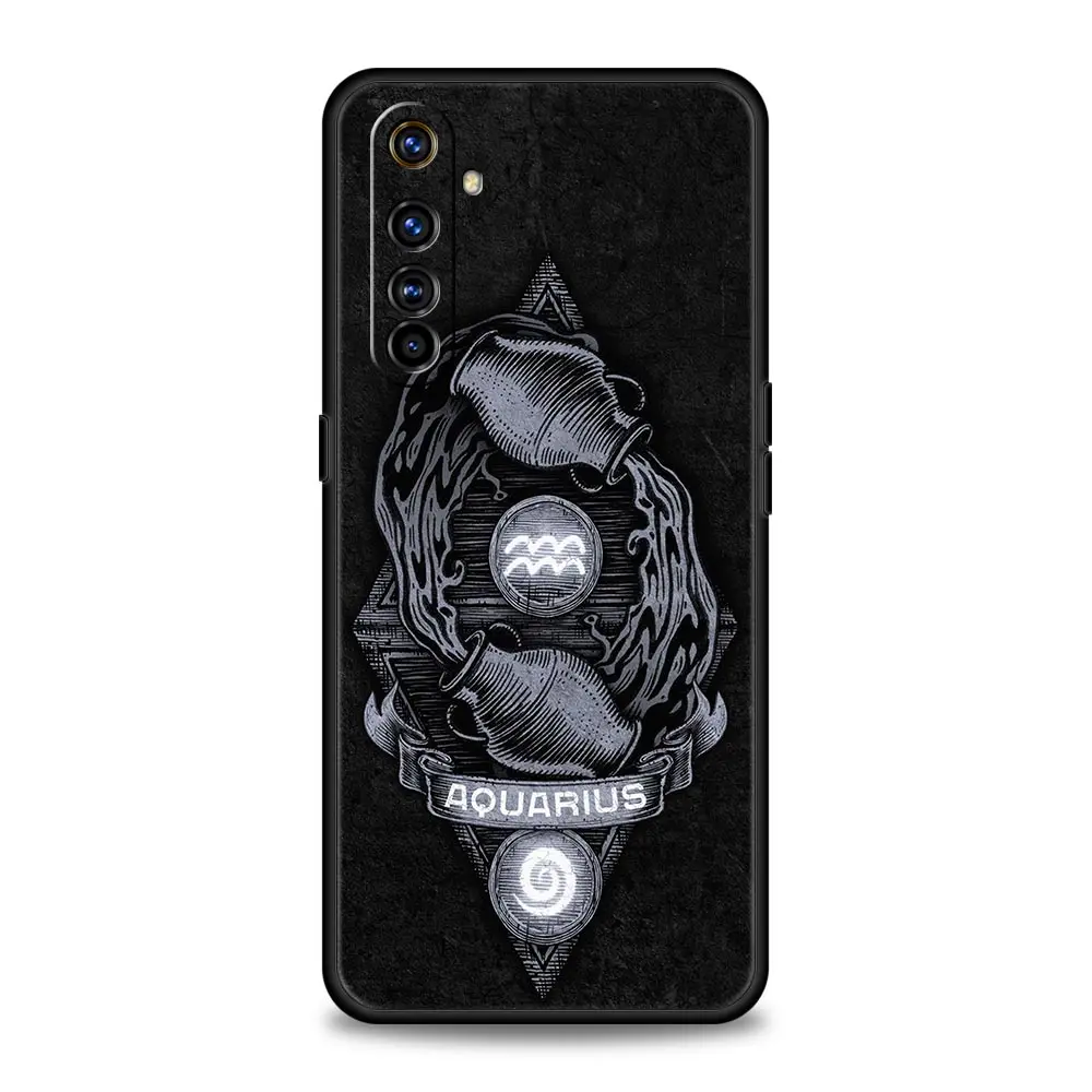 Zodiac-Inspired Protective Case for Realme - Aries, Leo, Libra, Pisces, Virgo Design