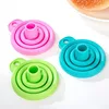 Folding Silicone Funnel for Filling Bottles Kitchen Silicone Funnel Food Grade TPR Collapsible Funnel Kitchen Gadgets Oil Filler 4