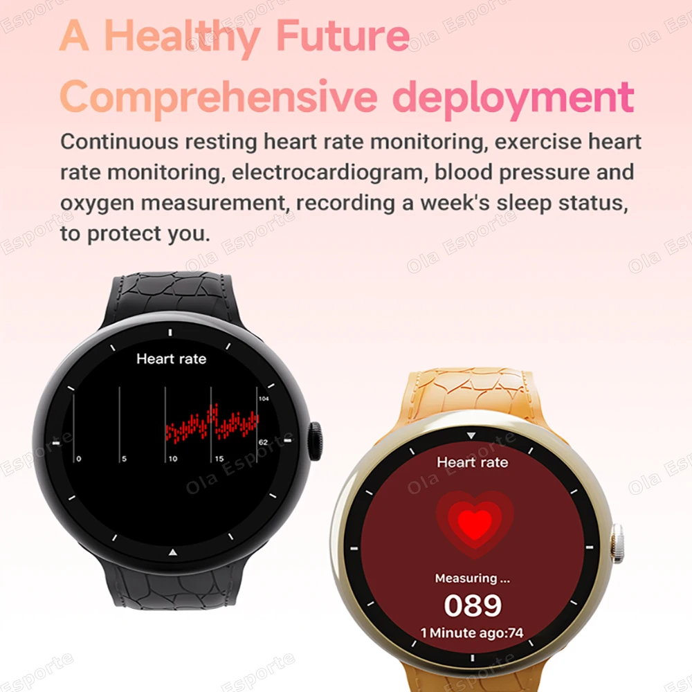 2025 New SmartWatch Men Women Wireless Charger Sport Waterproof Watches Heart Rate Blood Pressure Smart Watch 5