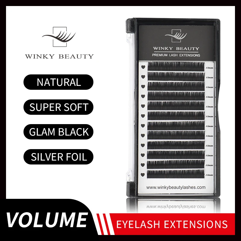 

Winky Beauty eyelash extension 12Rows 0.05-0.15mm Faux lash individual maquiagem cilios for professionals soft natural