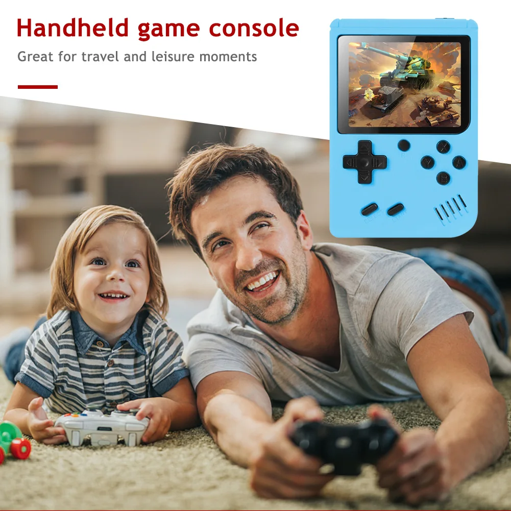 Built-In 800 Classic Games Retro Video Game Console Protable Mini Pocket Handheld Gaming Player with Tetris LCD Screen Kids Gift