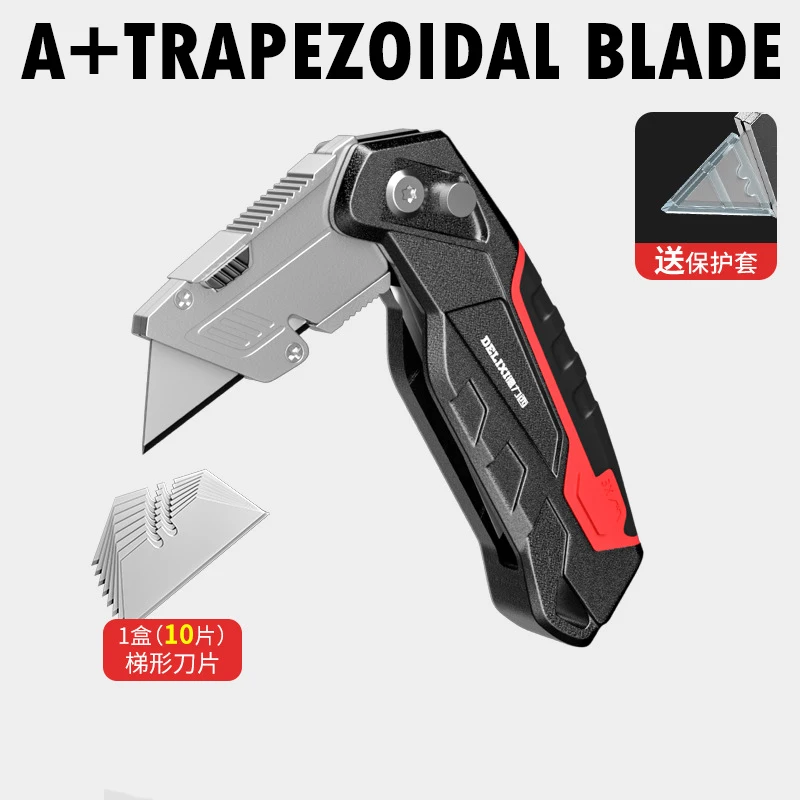 Utility Knife Heavy Duty Multifunctional Electrician Cutting Blade  Telescopic Folding Industrial Grade Knife Holder - AliExpress