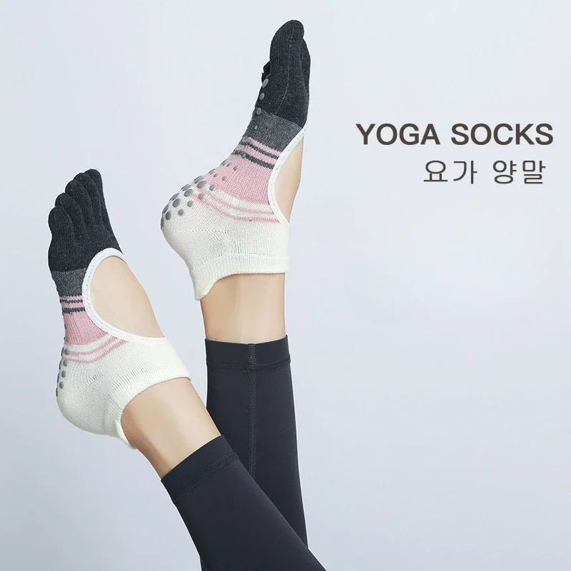 

Yoga Socks Comfort Dot Glue Five-finger Socks Women's Non-slip Pilates Sports Yoga Split Toe Sport Socks
