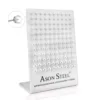 60Pairs Round White Imitation Pearl Stud Earrings For Women Men Korean Simpe Stainless Steel Push Back Ear Wholesale Jewelry Set 4