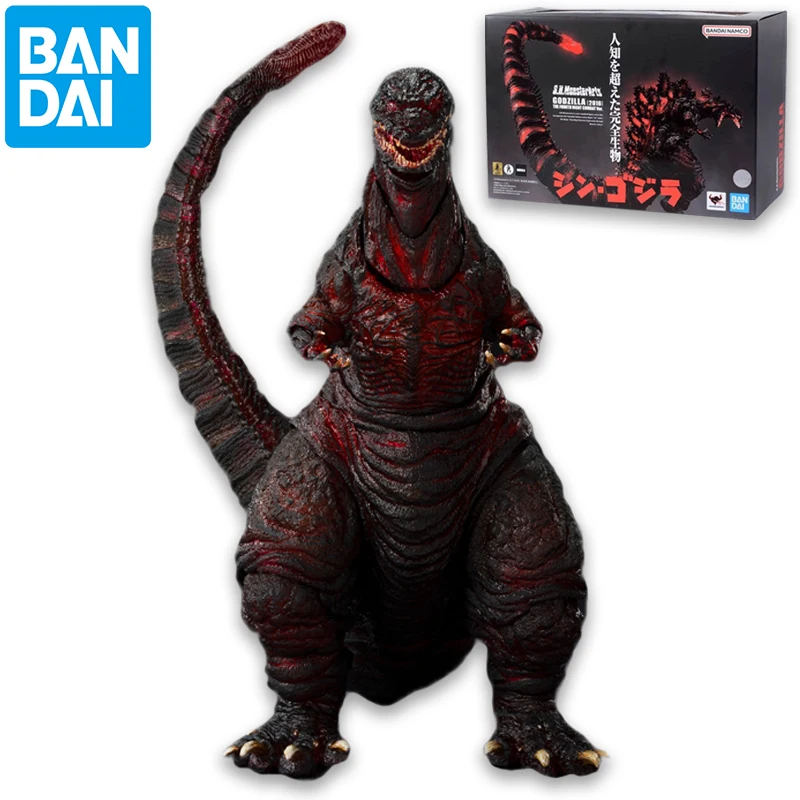 

Bandai Genuine S.H.Monster Arts SHM Godzilla 2016 Figure Toys The Fourth Night Combat Ver. Anime Action Model Decoration Gifts