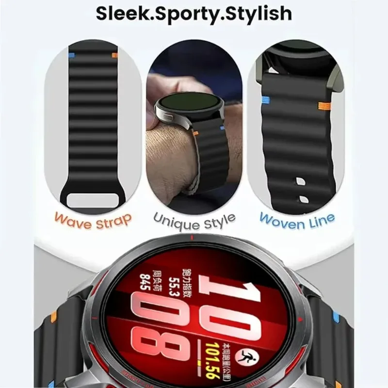 Versatile Soft Silicone Watch Band - 18/20/22mm Replacement Strap