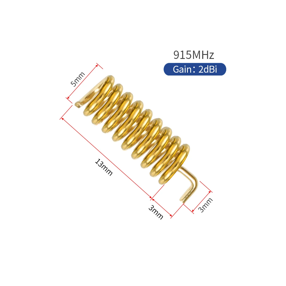 10pcs 433MHz 915MHz Spring Antenna 3.5dBi Pure Copper Omni Signal Booster Receiver for Wireless Network Card Router