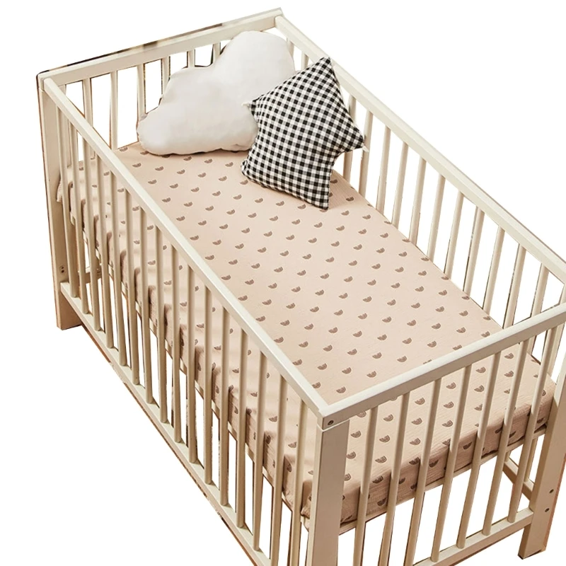 Potištěné prodyšné postýlku napínací povlečení na postel cradles matrace obal děťátko bassinet poslech