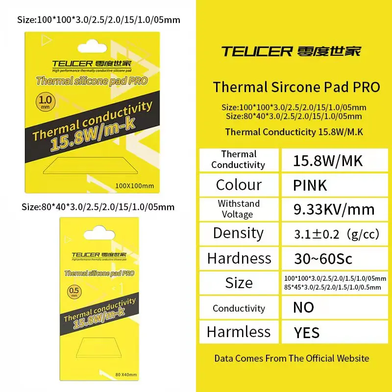 High-Performance Thermal Conductive Silicone Pad for Efficient Heat Dissipation