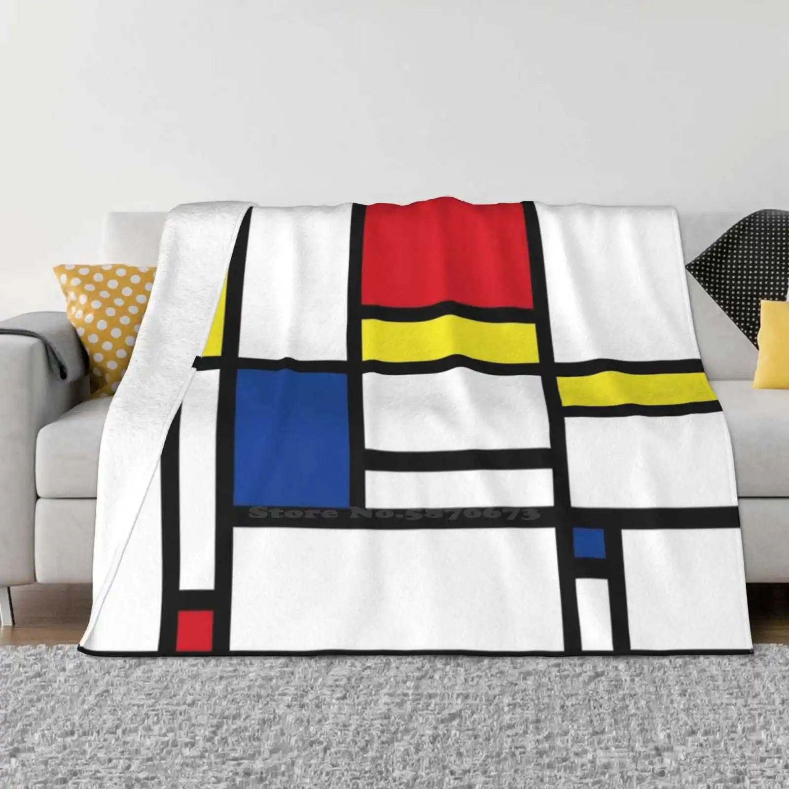 

Копия таблицы № 2-от Piet Mondrian, новый принт, новинка, модное мягкое теплое одеяло, Пиет Mondrian, голландский художник, пьестер, кунелис