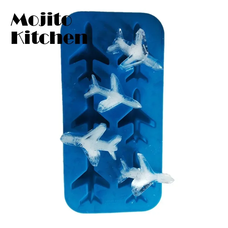Silicone 3d Airplane Shape Ice Cube Ball Mold  Cream Maker Fondant Chocolate for Cakes Decorating