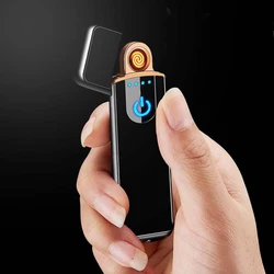 USB Rechargeable Tungsten Wire Safety Lighter Portable Fast Charging Lighter Men's Exquisite Gift Cigarette Accessory Ignition