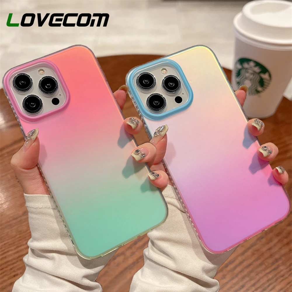 Rainbow Case iPhone 15 14 13 Pro iPhone 12 Pro Max iPhone 11 