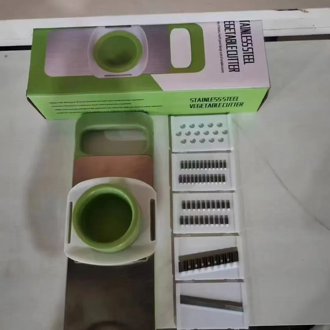 Kitchen Essentials Household Multi-functional Vegetable Cutter Shredder Stainless Steel Anti-cutting Hand Planer Slicer Slicer - 6