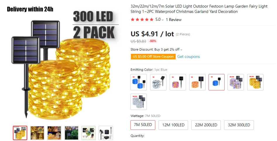 USB LED String Lights