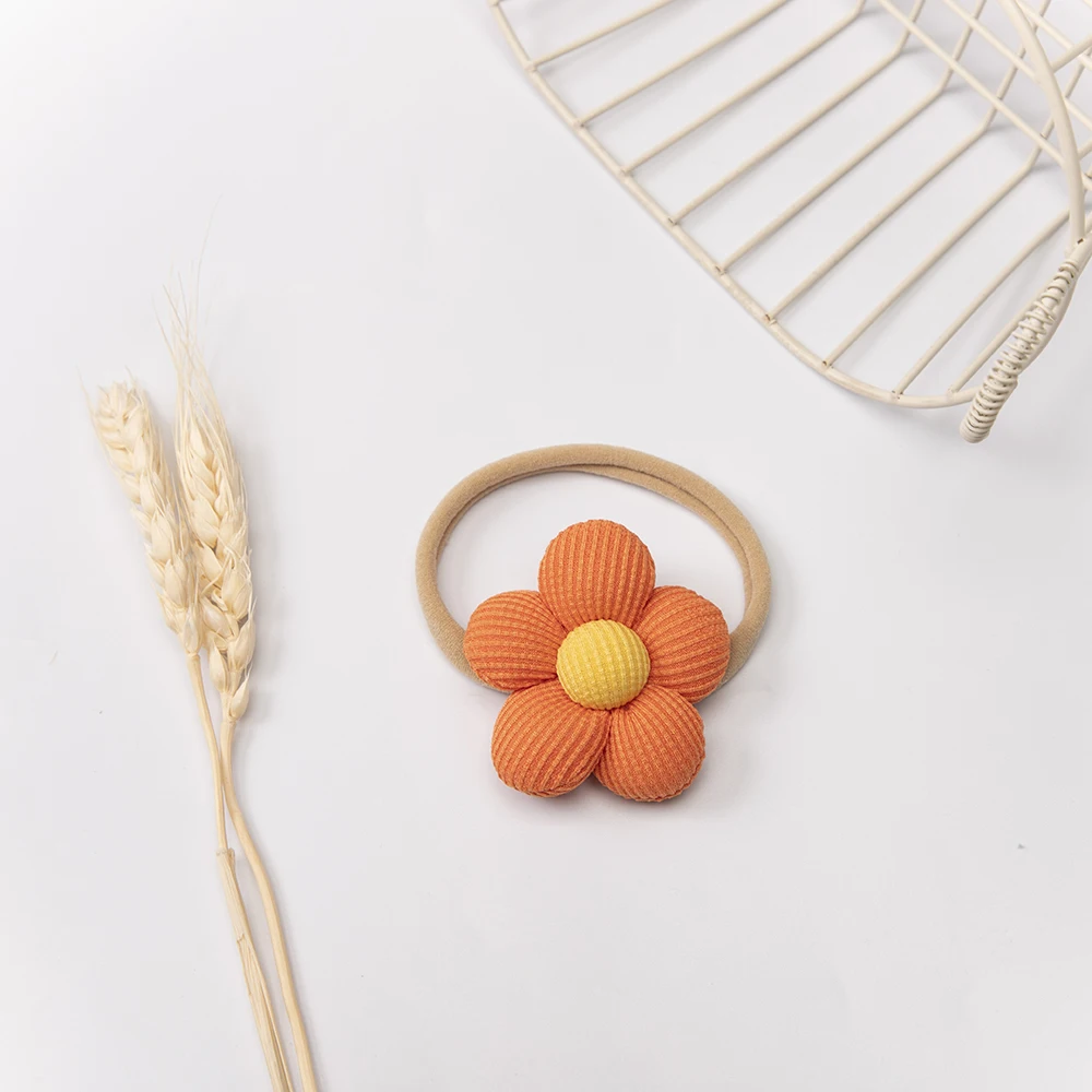 New Cute Flower Nylon Hair Band for Baby Girl Baby Headband for Girls Elastic Kids Turban Children Hair Accessories Headwear 5