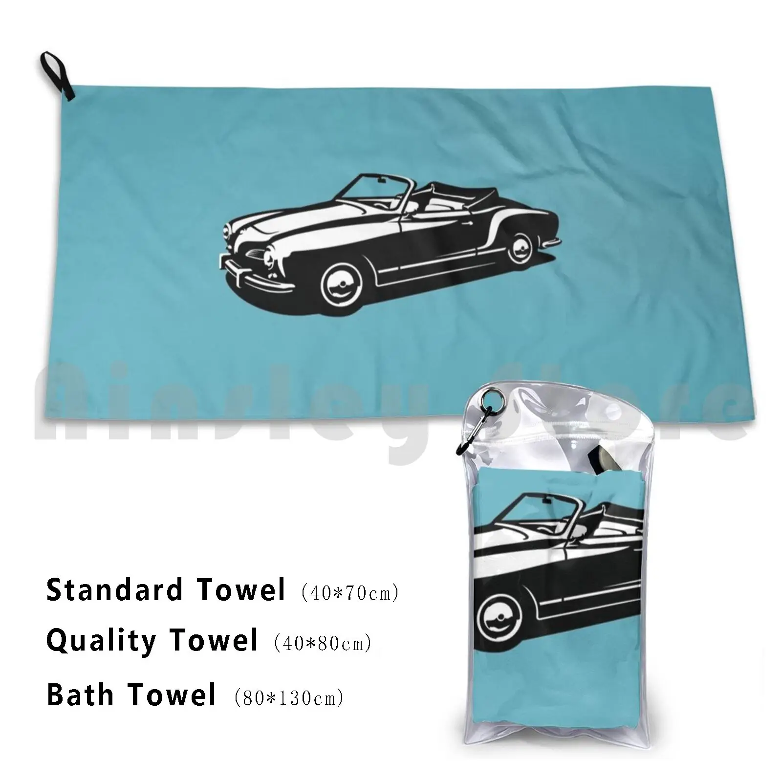 Karmann Ghia Tipo 14 Asciugamano Personalizzato Convertibile Asciugamano Da Bagno Karmann Ghia Karmann Ghia Car Beetle Car Sports Car