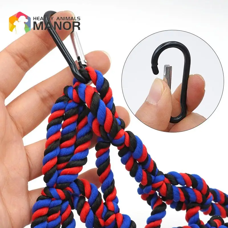 Bird Climb Net Nylon Rope Parrot Hanging Rope Stand Net Swing Play Ladder Chew Toy Buckles Sport Toys