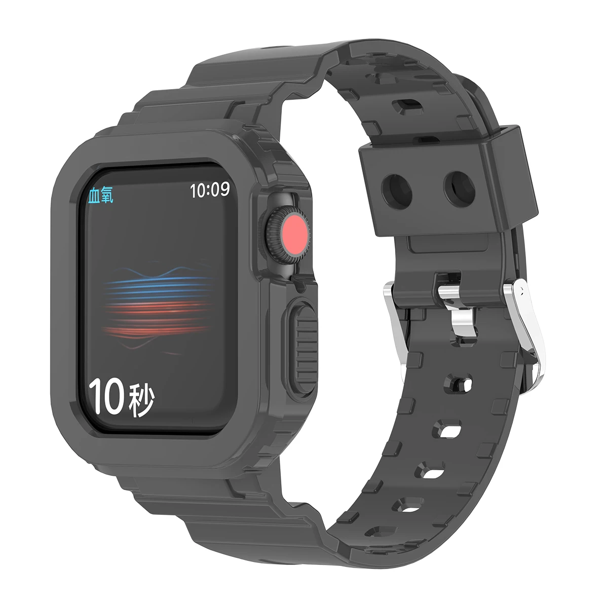 Crystal Clear Jelly Sport Band with Bumper Case