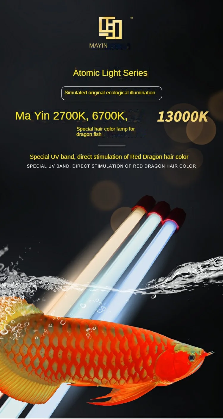 キ*ン様 Arowana Magical Light Series MAYIN Ma Yin Dragon Fish - Brightening LED Lights for Tanks