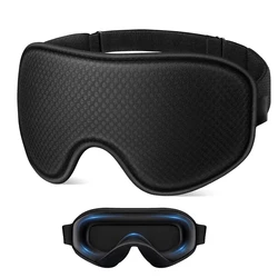 Ultimate Comfort 3D Blackout Sleep Mask with Adjustable Strap (Black)