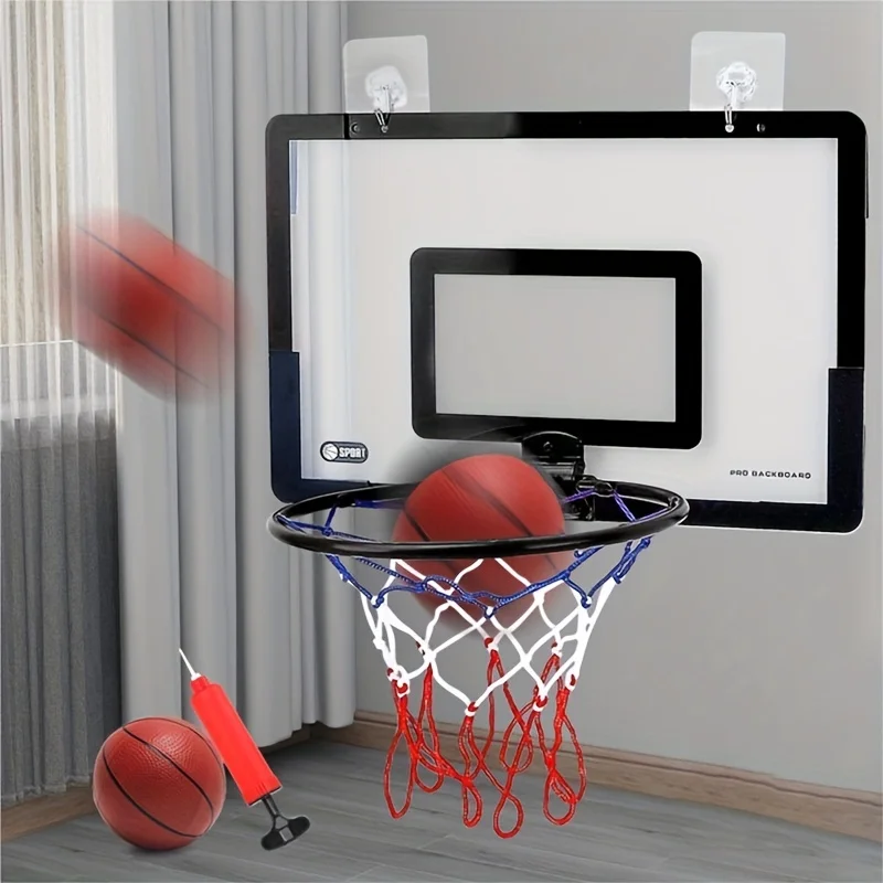 Wall Mounted Basketball Stand, Hanging Shooting Frame, Mini Home Basketball Hoop Set, Shooting Hoop