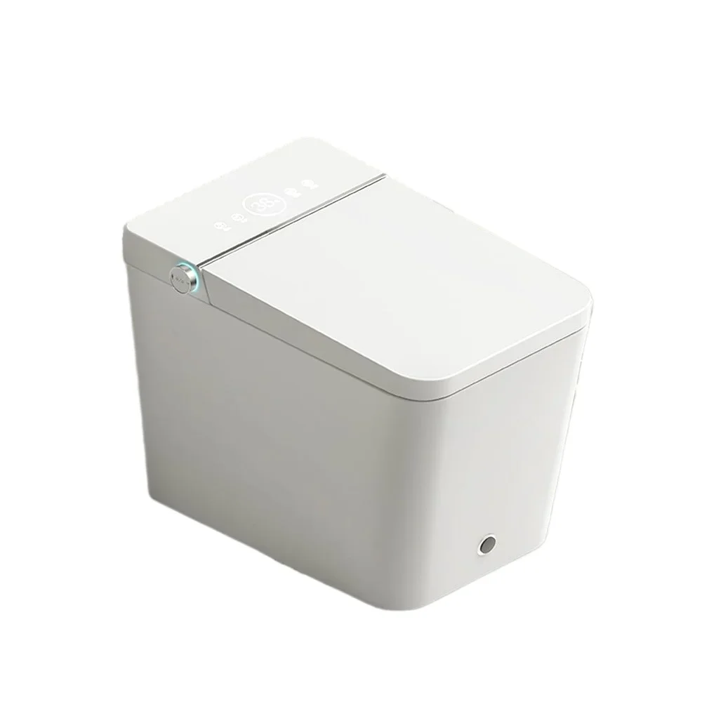 Smart Toilet, Tankless Toilet with Foot Touching Lid Opening, Auto Lid Closing and Flushing, Digital Display, Toilet Smart 6
