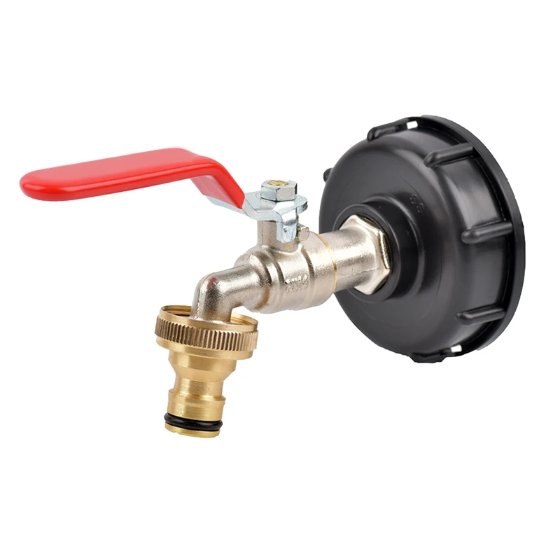 

IBC Tank Alloy Tap Adapter S60X6 Coarse Thread Valve Fittings Garden Hose Connector