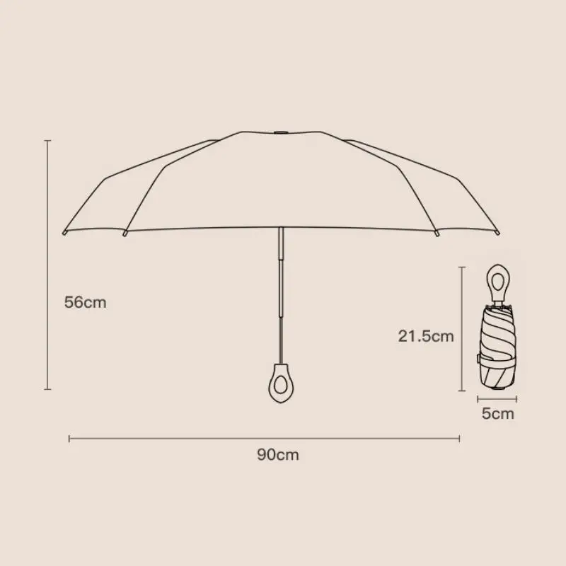Enhanced Product Title: Ultralight Compact UV Protection Mini Umbrella – Portable Windproof Sunshade