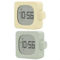 Cubic LED Digital Alarm Clock USB Chargeable Desk Clock with 2 Alarm Snoozes Function Countdown Timer for Sleep Training 1