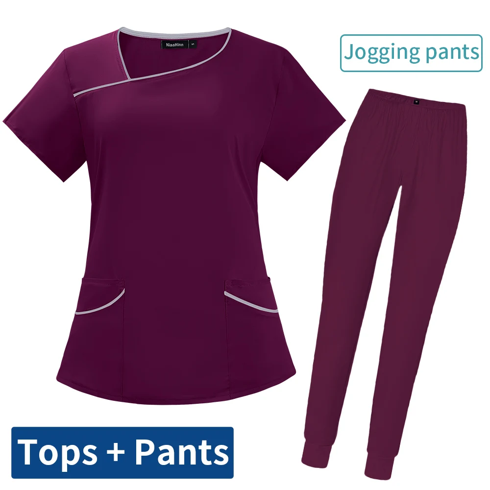 Dental Hospital Operating Room Workwear Nurse Scrubs Women Sets Pet Grooming Working Clothes Breathable Medical Uniforms