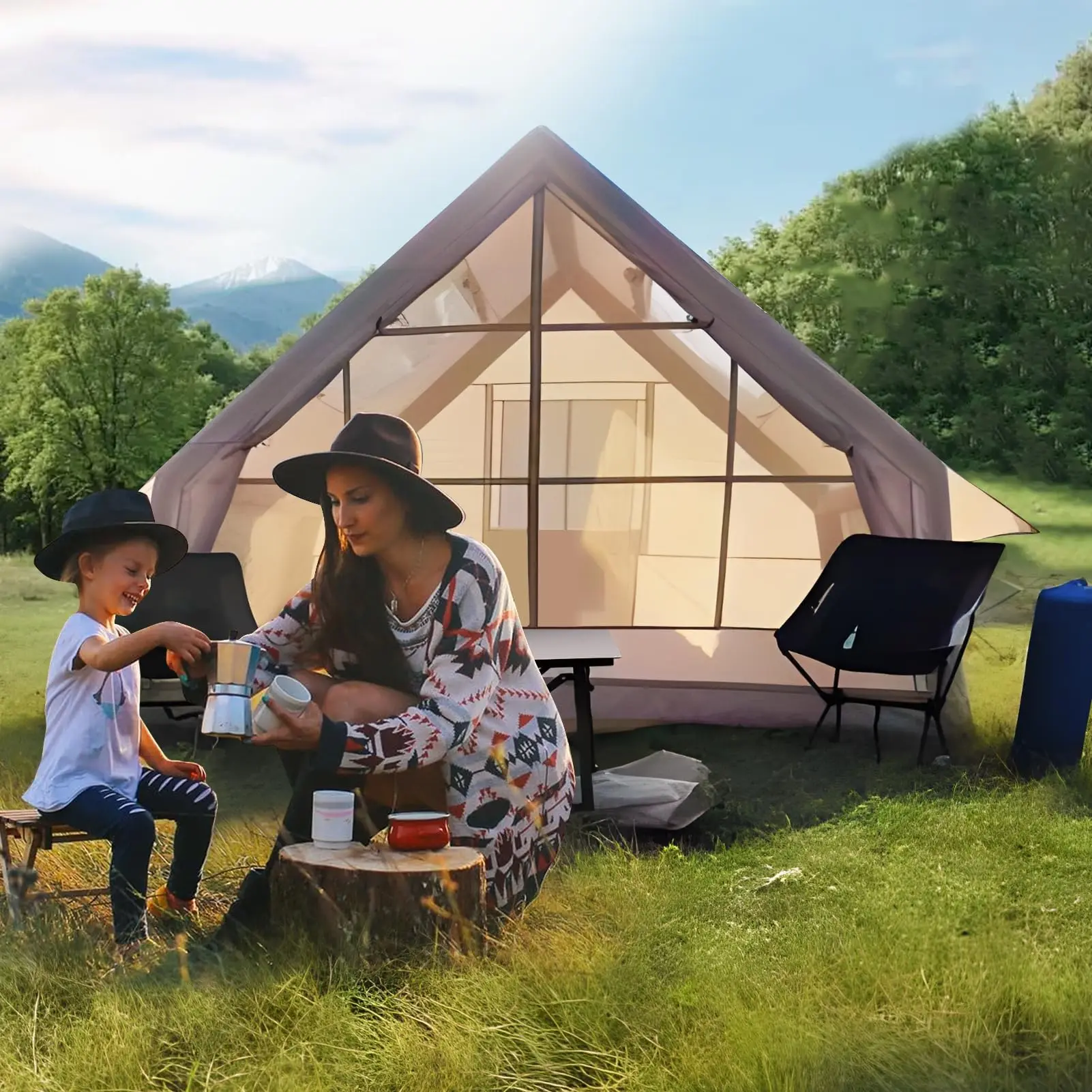 Large inflatable tent 4